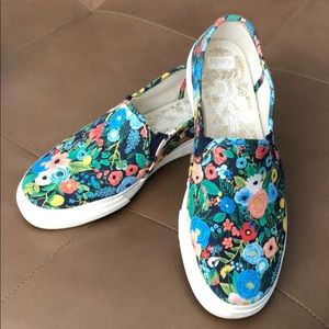 Rifle Paper Co Floral Keds slip ons
